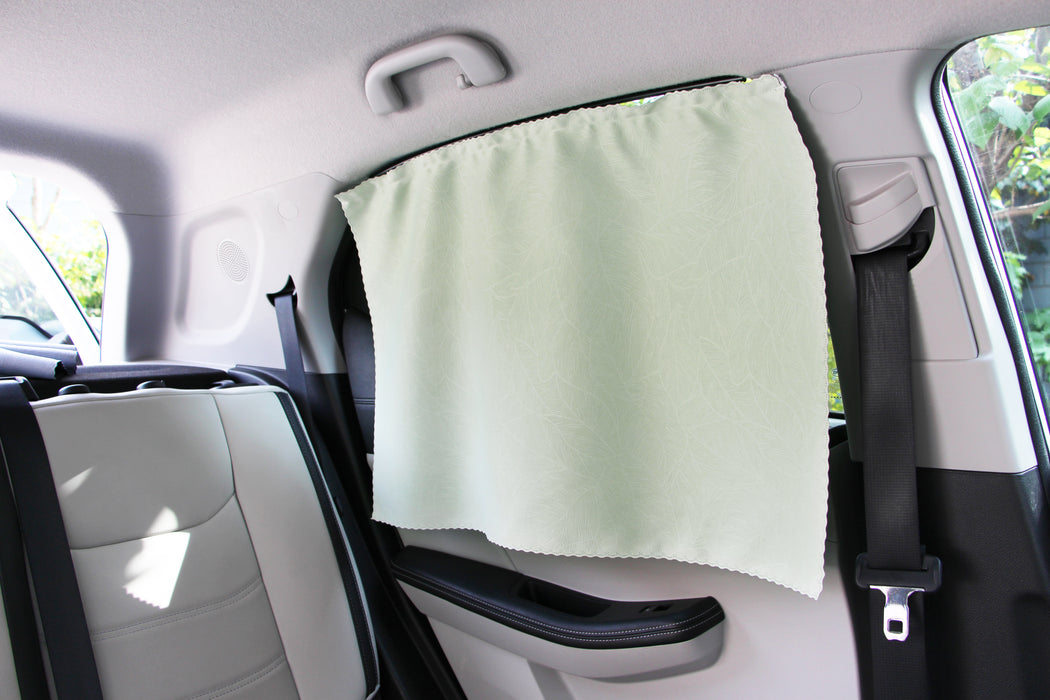 No-Drill Car Window Curtain for Rear Side Window – Easy Install by Inserting into Window Seal, Privacy Sunshade for SUV/Truck/Van – Tool-Free, Adhesive-Free (1 Pack)