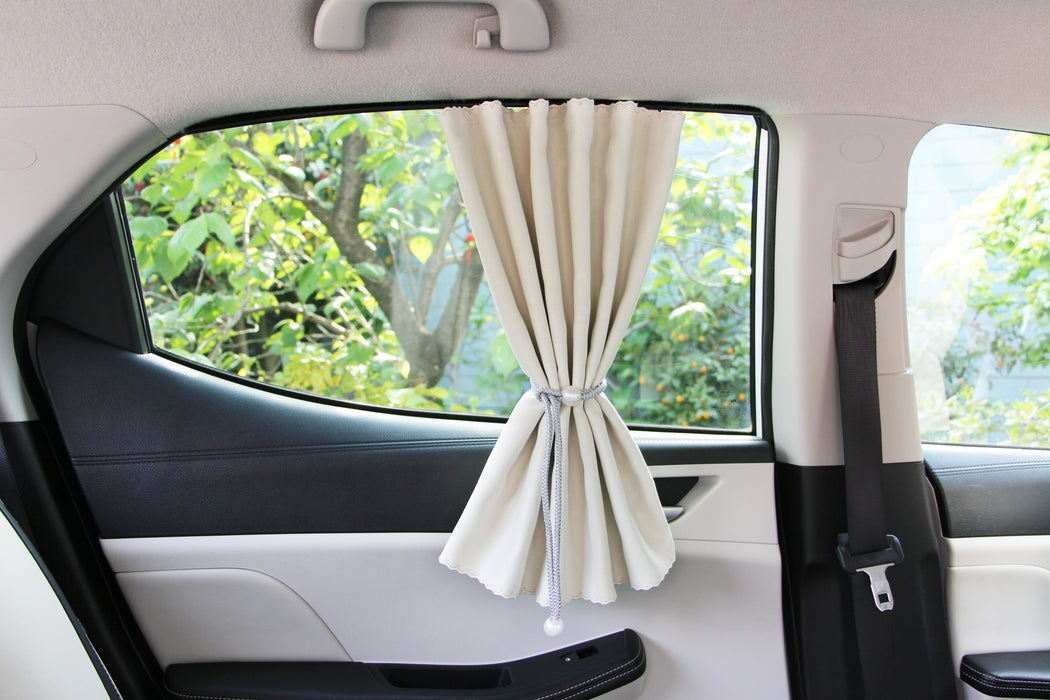 No-Drill Car Window Curtain for Side Window – Easy Install by Inserting into Window Seal, Privacy Sunshade for SUV/Truck/Van – Tool-Free, Adhesive-Free (1 Pack)
