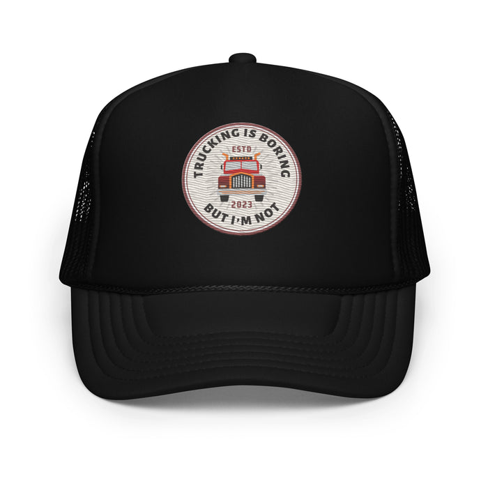 Boring Trucking Foam trucker hat
