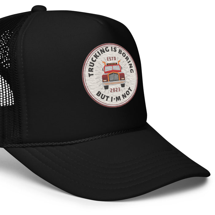 Boring Trucking Foam trucker hat