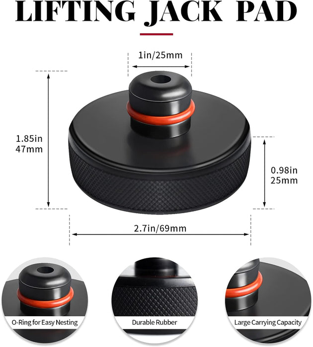 Lifting Jack Pad for Tesla Model 3/S/X/Y, 4 Pucks with Storage Case, Accessories for Tesla Vehicles 2013 to 2024