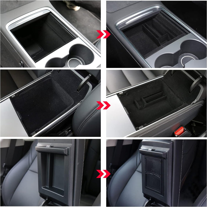 Boring Trucking Center Console Organizer For Tesla Model 3/Y