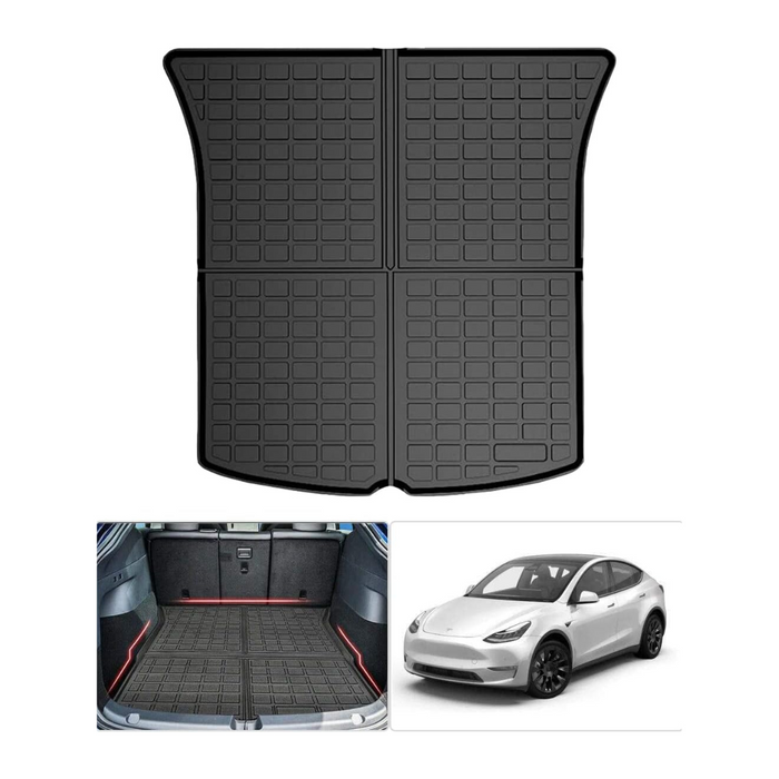 Boring Trucking Cargo Liners Trunk Tray Mats For Model Y 2020-23 ( 5 Seats )