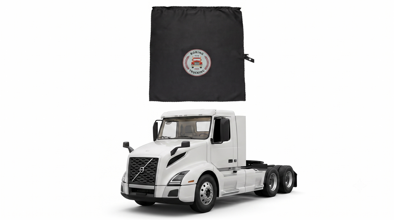 Boring Trucking Semi Truck /day cab Window Curtain & SunShade