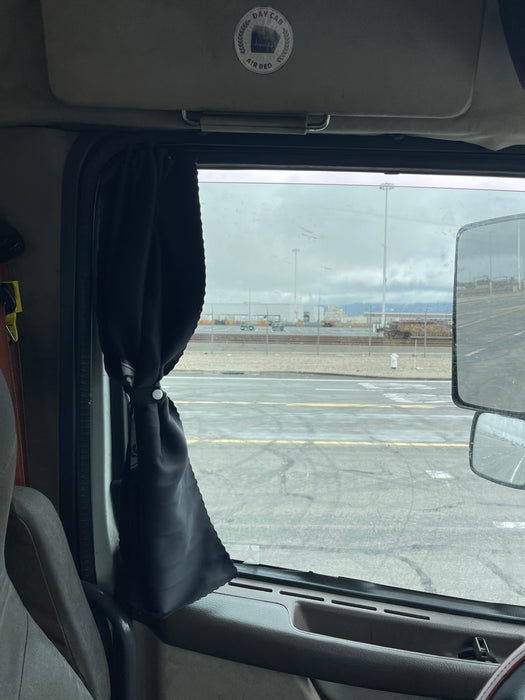 Boring Trucking Semi Truck Window Curtain & SunShade