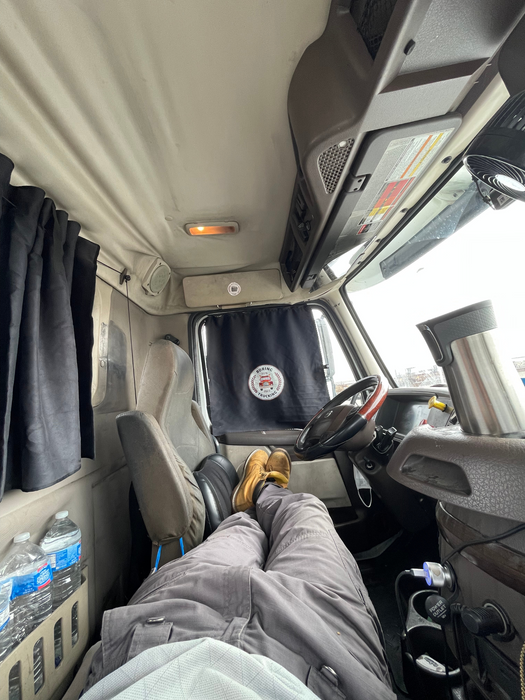 Boring Trucking Semi Truck Window Curtain & SunShade