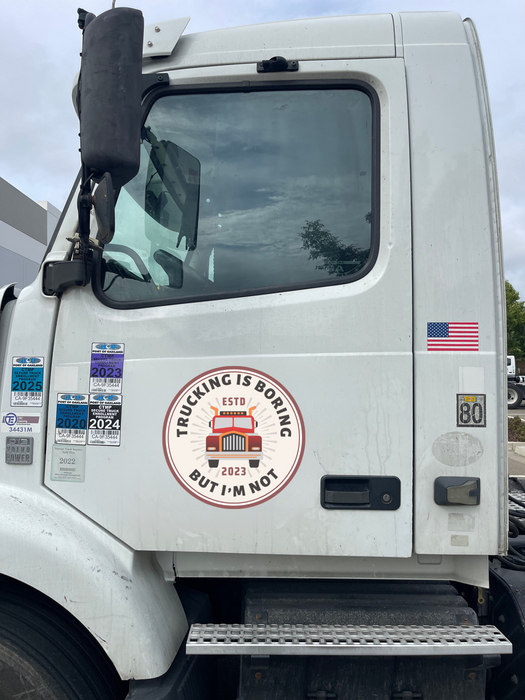 Boring Trucking Semi Truck Window Curtain & SunShade