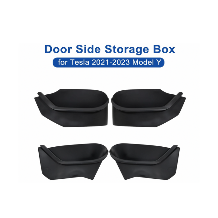 Boring Trucking Door Side Storage Box for Tesla Model Y 2021-2023 4 Pcs